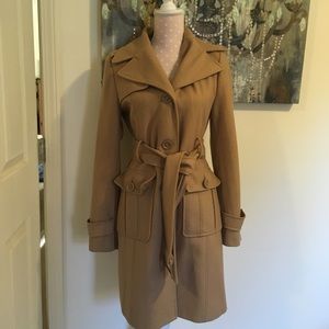Classic camel peacoat